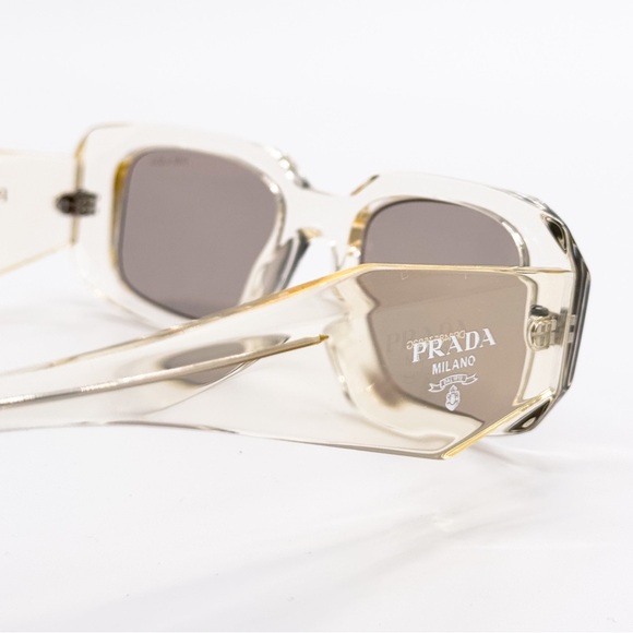 NEW PRADA PR17WS 19X30N SQUARE YELLOW WOMEN SUNGLASSES PRADA SPR 17W 19X30N - Picture 7 of 10